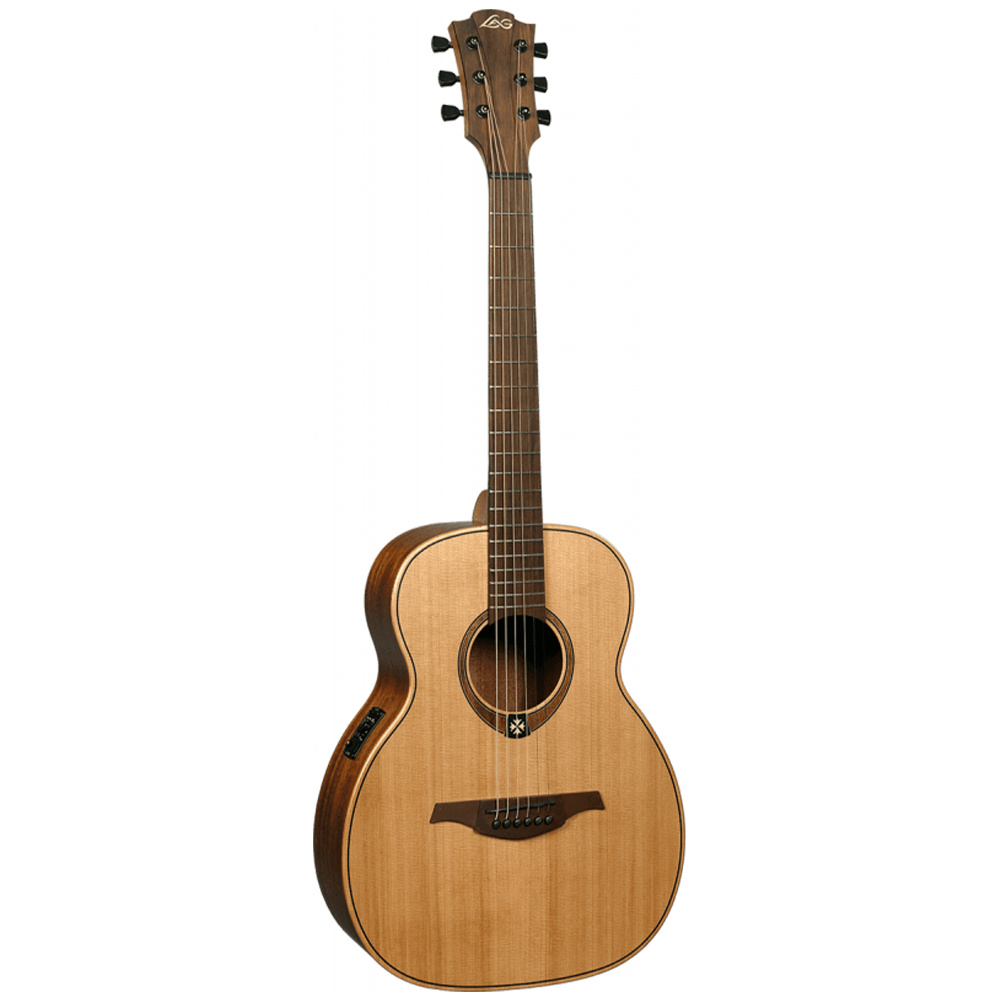 LAG TRAVEL-RCE Travel Red Cedar Elektro Akustik Gitar (GigBag Dahil)